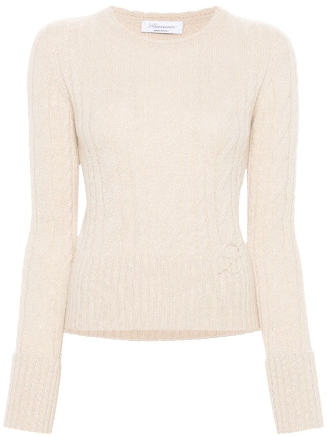 

Blumarine джемпер фактурной вязки, нейтральный цвет