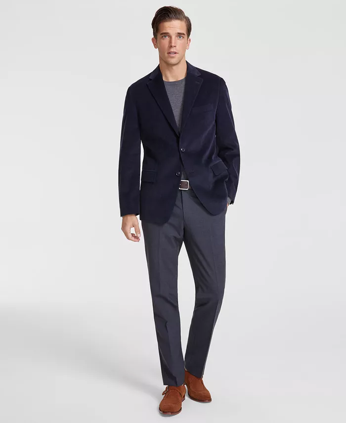 

Мужской спортивный пиджак Modern-Fit из вельвета Tommy Hilfiger, синий