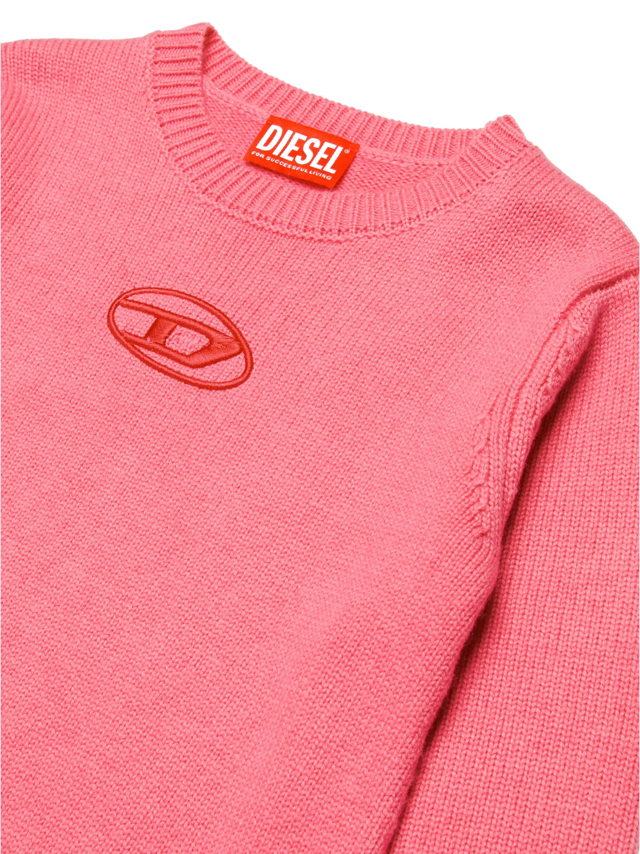 Платье из смесового кашемира Diesel Kids, розовый — фото 3