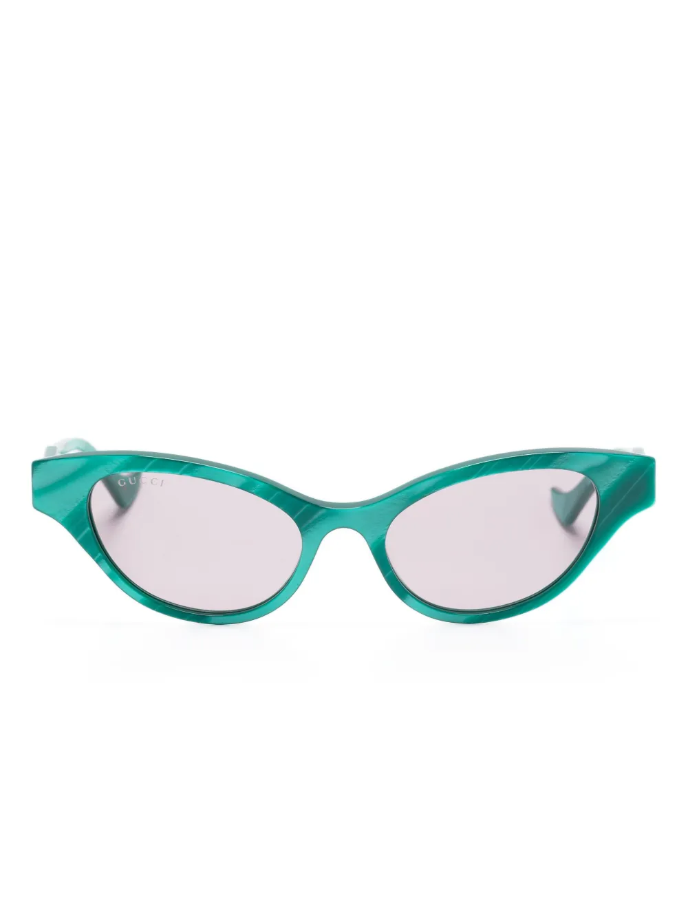 

Солнцезащитные очки с логотипом Interlocking G Gucci Eyewear, зеленый