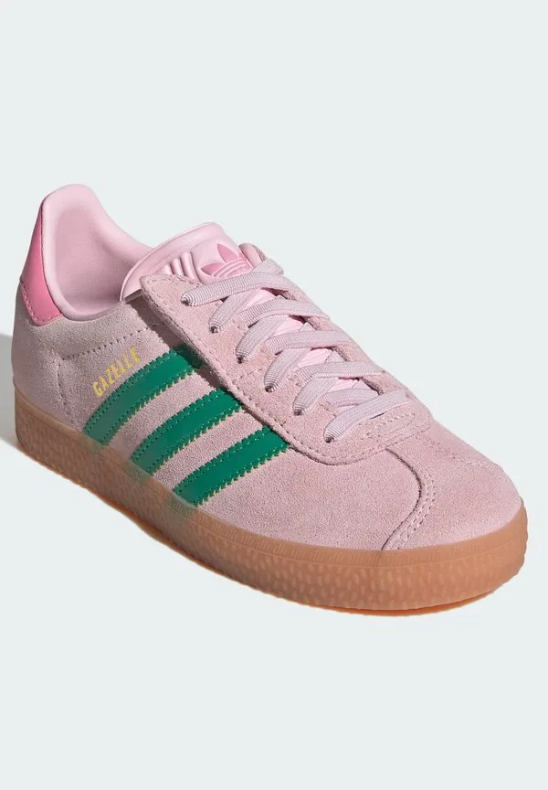 Кроссовки gazelle Adidas Originals, Clear Pink Court Green Bliss Pink — фото 2
