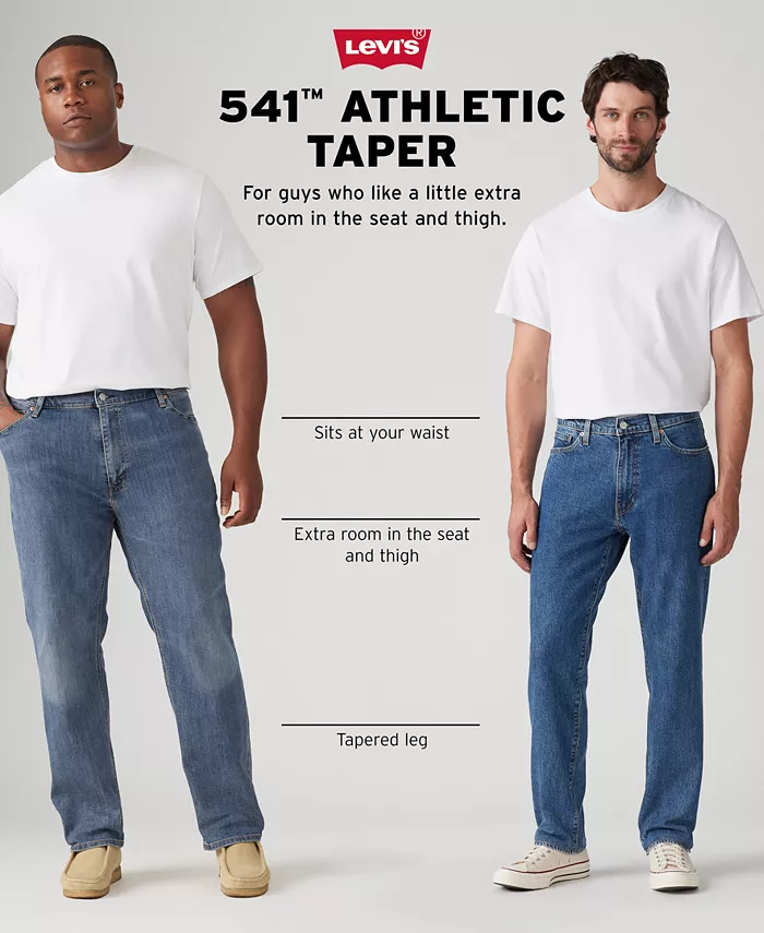 Мужские джинсы 541 Athletic Taper Fit Stretch Levi'S, коричневый — фото 4