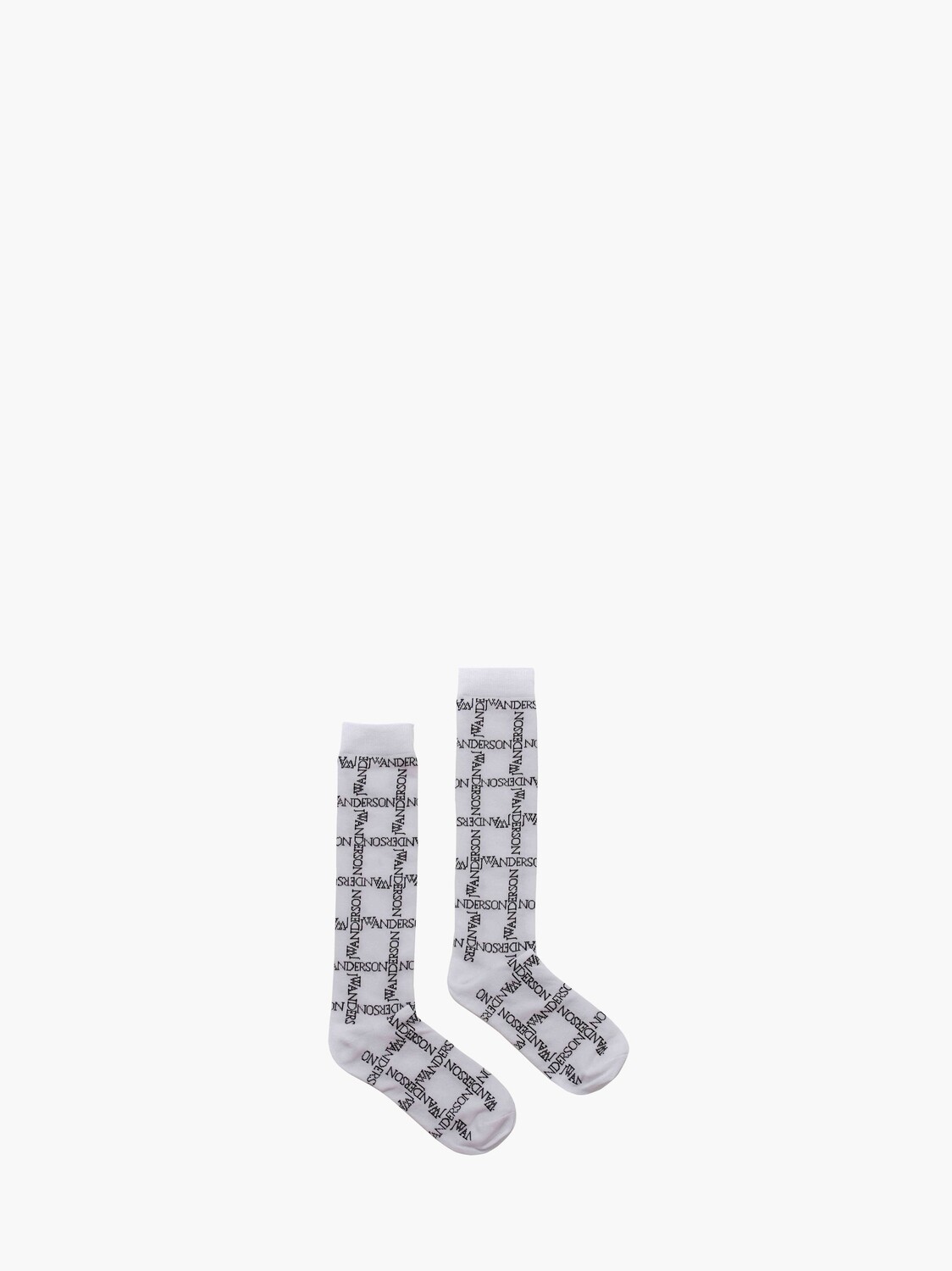 

Носки с сетчатым принтом JW Anderson, белый / черный