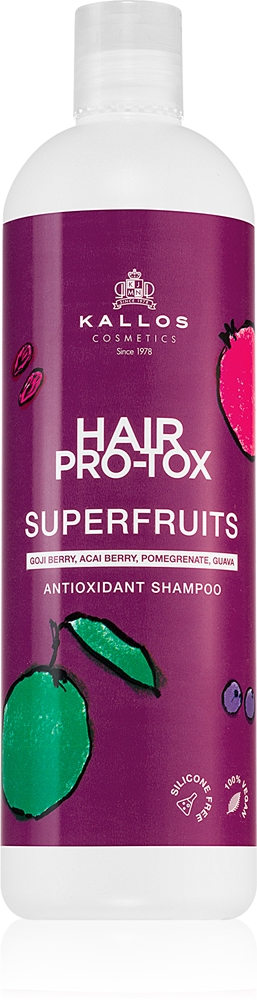 

Шампунь для волос Hair Pro-Tox Superfruits с антиоксидантным эффектом Kallos, 500 мл