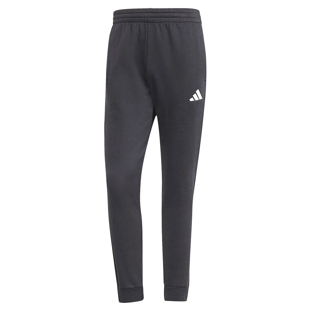 Спортивный костюм adidas Sportswear Basic 3 Stripes Fleece, черный — фото 4
