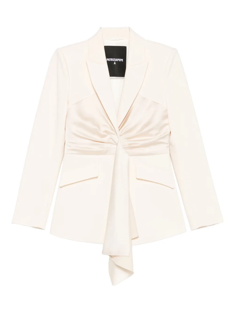 

Драпированный пиджак Patrizia Pepe, белый