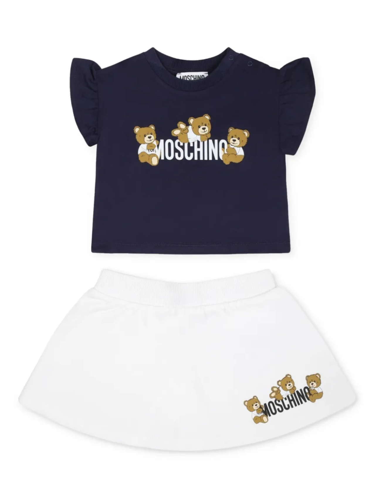 

Шорты с логотипом Moschino Kids, белый