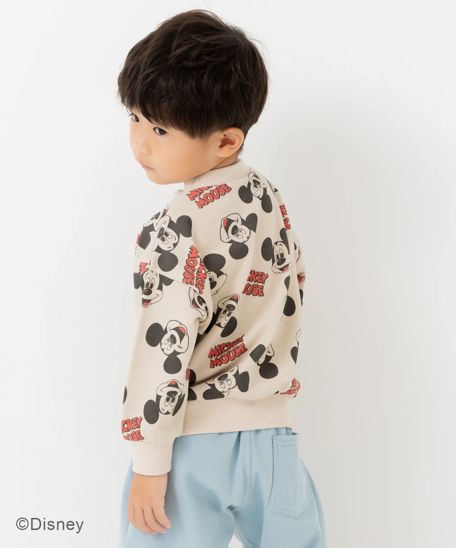 Толстовка с изображением Микки Мауса/флисовая толстовка Disney, F all-over print/cream — фото 4