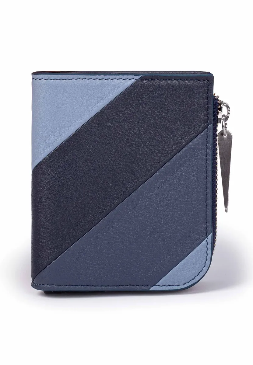 

Кошелек GRETCHEN "Striped Purse", из итальянской яловой кожи, синий