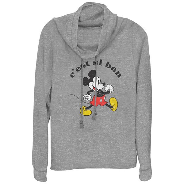 

Футболка Mickey Mouse C'est Si Bon Plus Size с капюшоном и длинным рукавом Disney