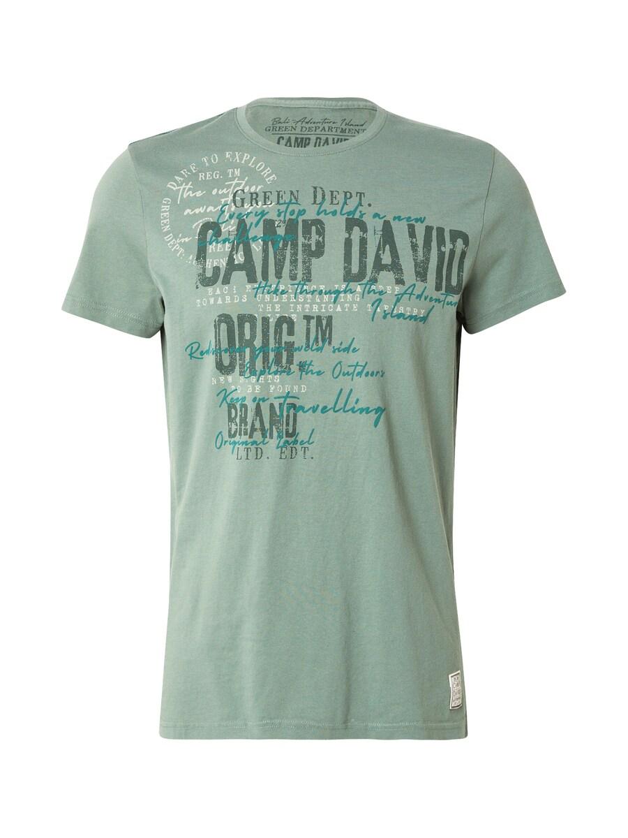 

Футболка CAMP DAVID, Mint/Dark green