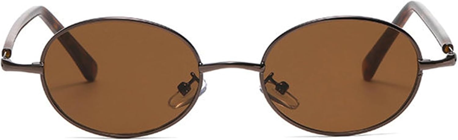 

Модные металлические овальные солнцезащитные очки Helena для женщин и мужчин, винтажные круглые солнцезащитные очки для активного отдыха, модные очки с защитой от УФ-излучения UV400, C3