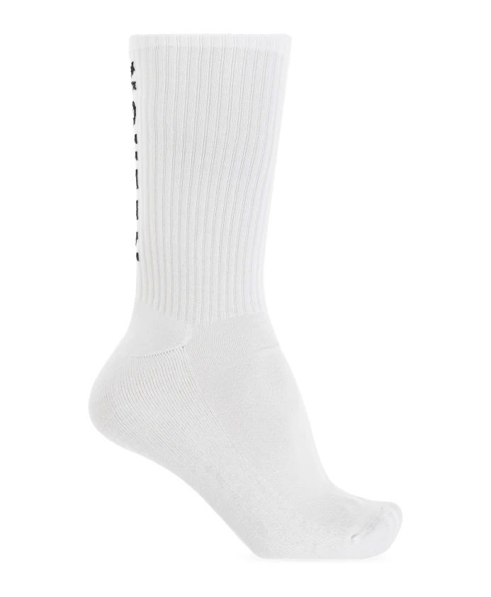 

Хлопковые носки с логотипом Alexander Mcqueen, белый