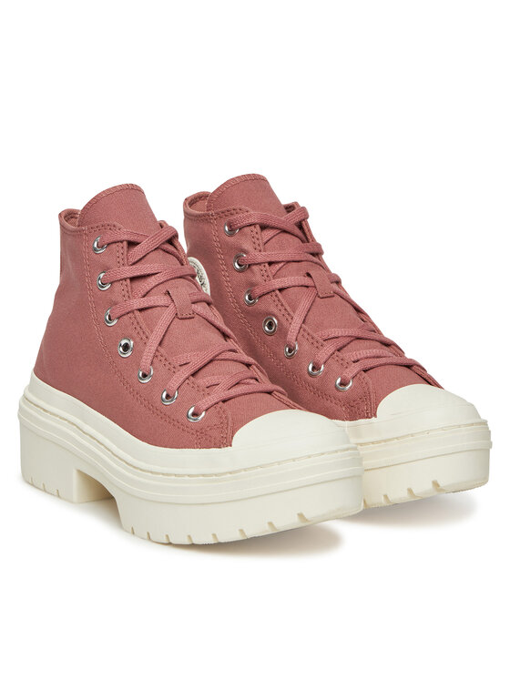 Тканевые кроссовки Chuck Taylor All Star Lugged Heel Platform A10618C Converse, розовый — фото 2