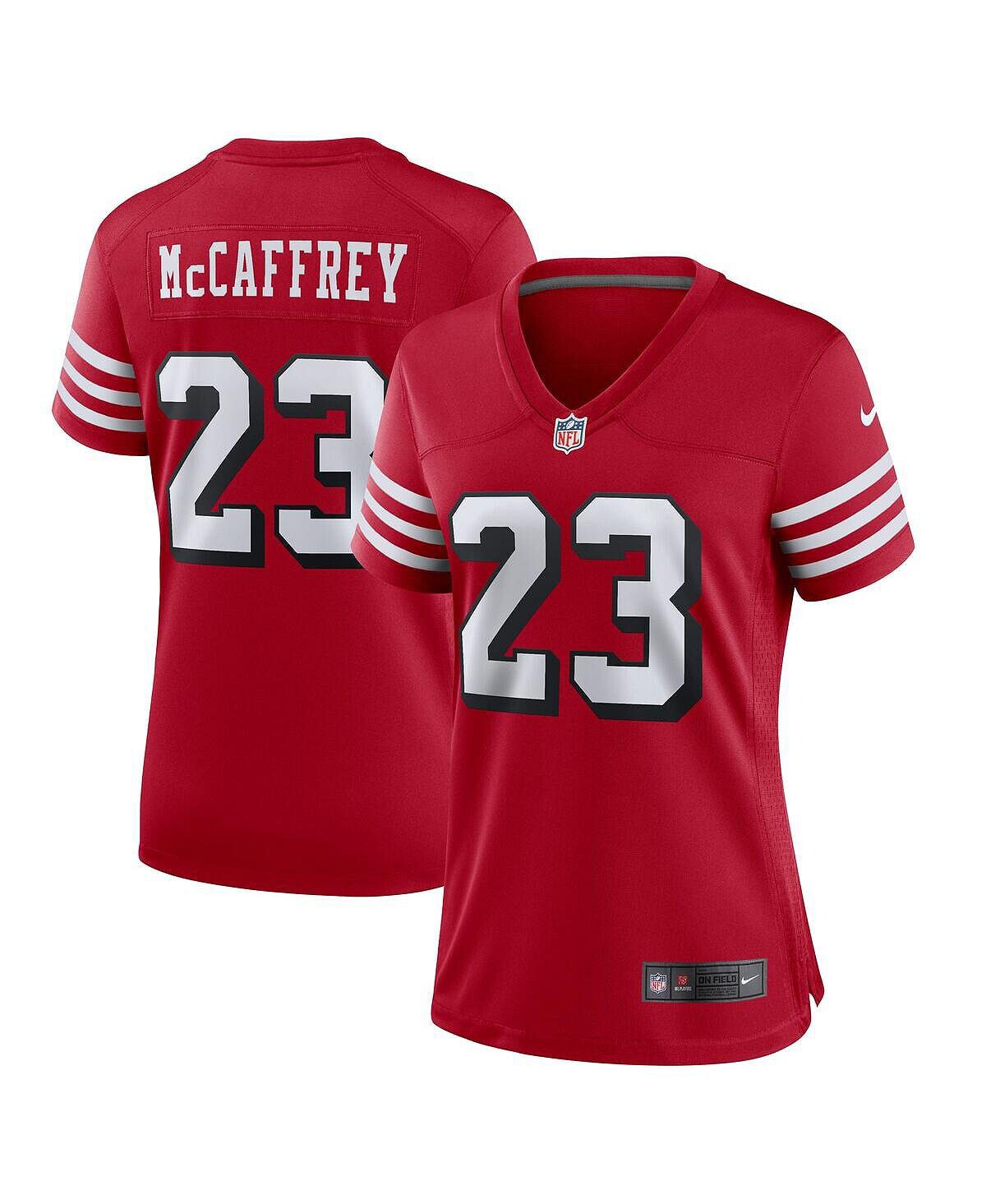 Женская майка Christian McCaffrey Scarlet San Francisco 49ers Alternate Game Player Nike — фото 4