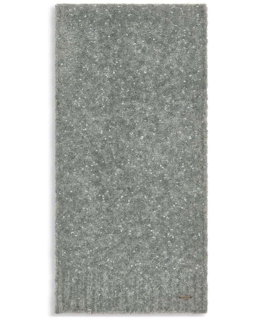 

Металлизированный вязаный шарф Calvin Klein, Heather Mid Gray