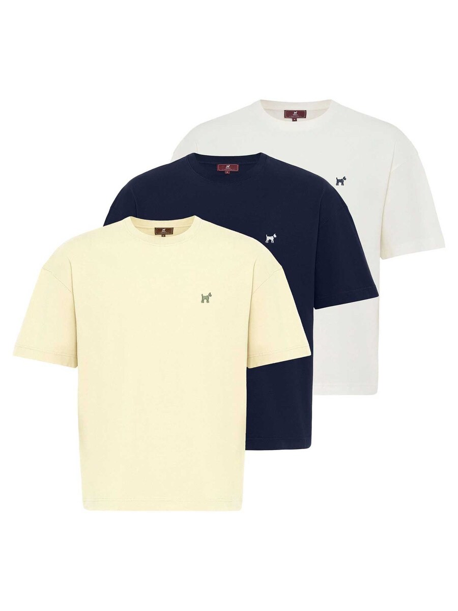 

Рубашка Williot Milano, цвет marine blue/Pastel yellow/White