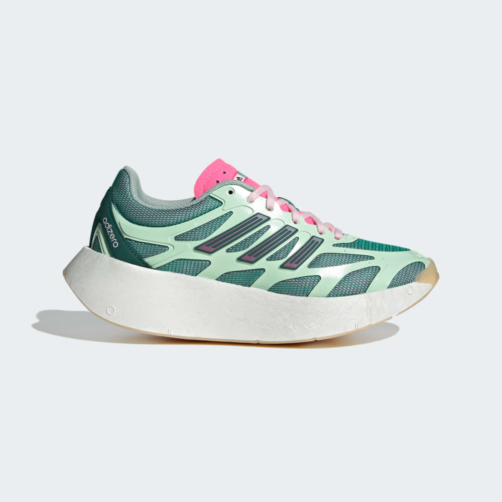 Кроссовки на платформе Adidas Adizero Aruku Shoes, цвет Court Green/Clear Pink/Semi Green Spark