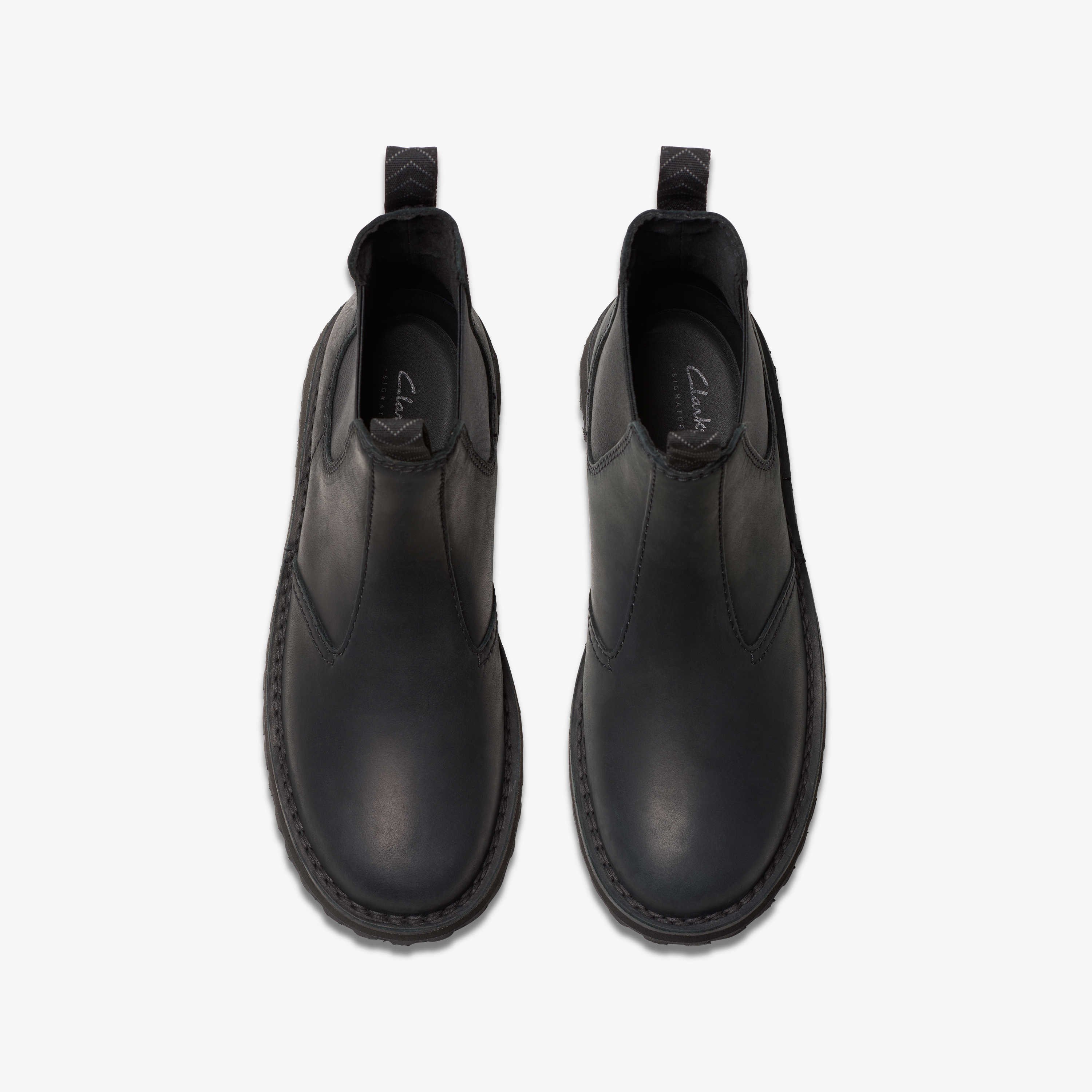 Ботинки Солсбери Изи Clarks, Black Leather — фото 3