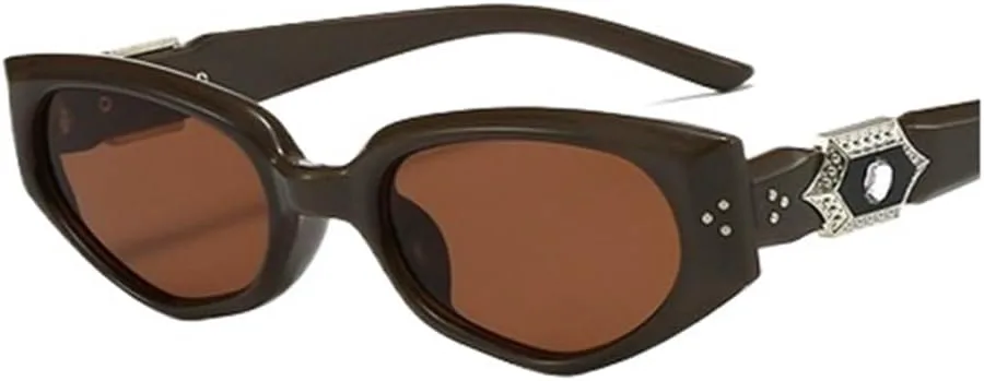 

Универсальные солнцезащитные очки «кошачий глаз» для мужчин и женщин с полнокадровыми поликарбонатными линзами xotoa, Jewelryseries-solidcolorcoffeetablets