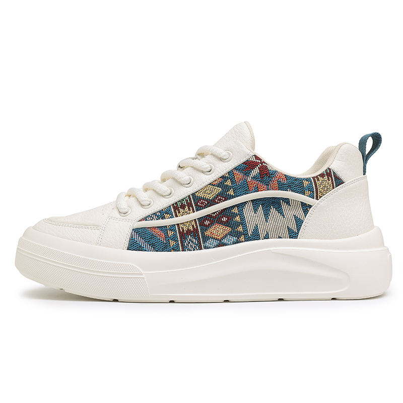 

Износостойкие и легкие низкие кроссовки, мужская коробка Colorful Creations, Beige Blue