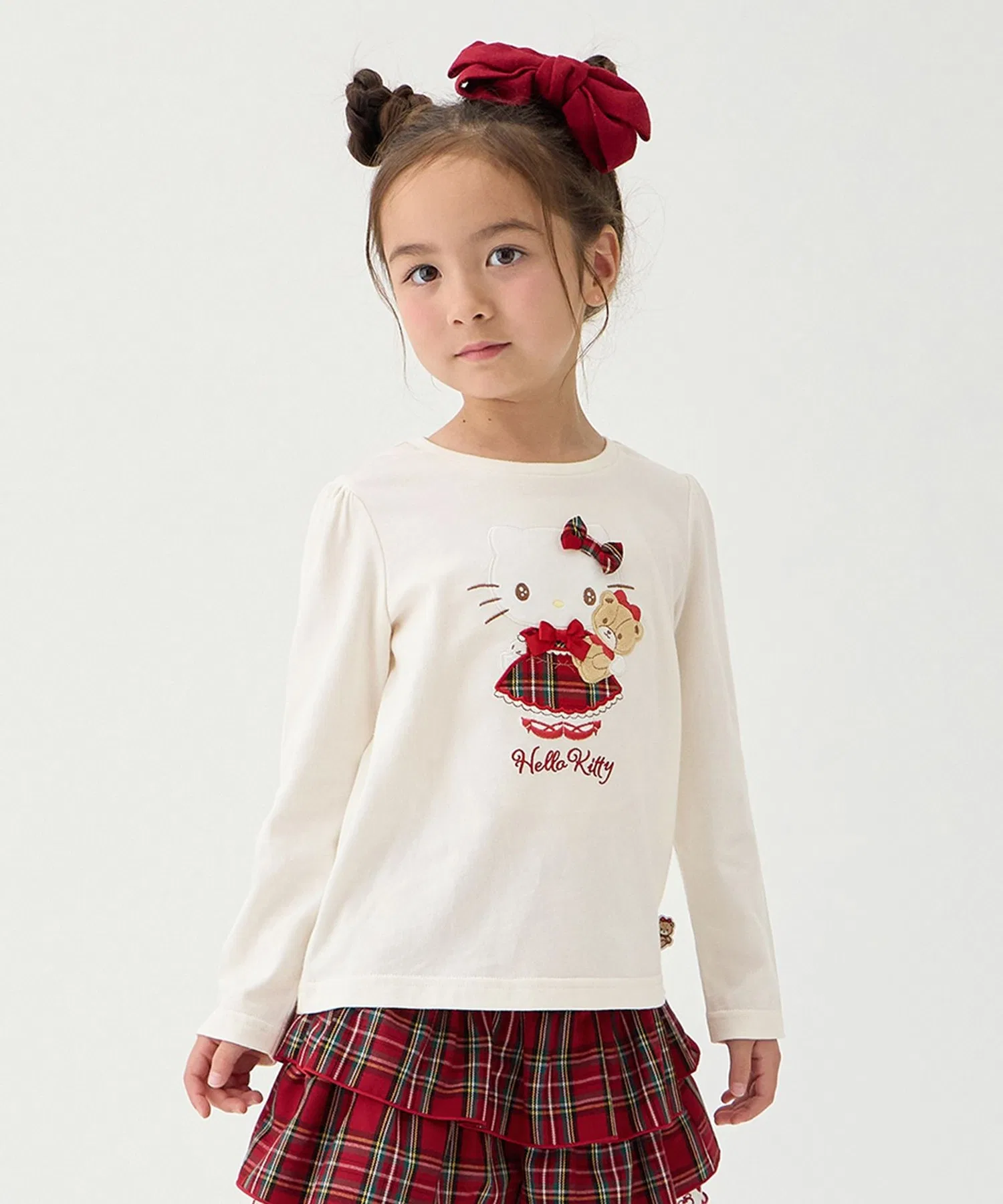 Детская лонгслив ANY KIDS с аппликацией Hello Kitty