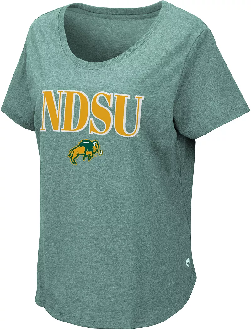 

Женская зеленая футболка Colosseum State Bison North Dakota