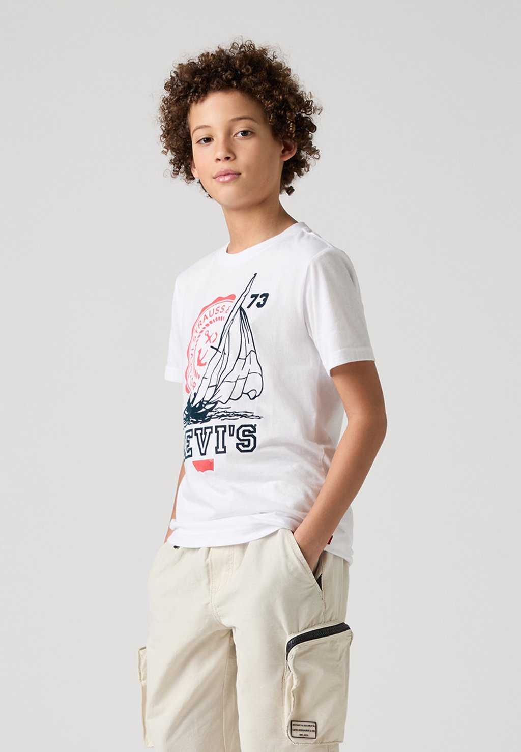 

Футболка с принтом COASTAL CLUB TEE Levi's, белый