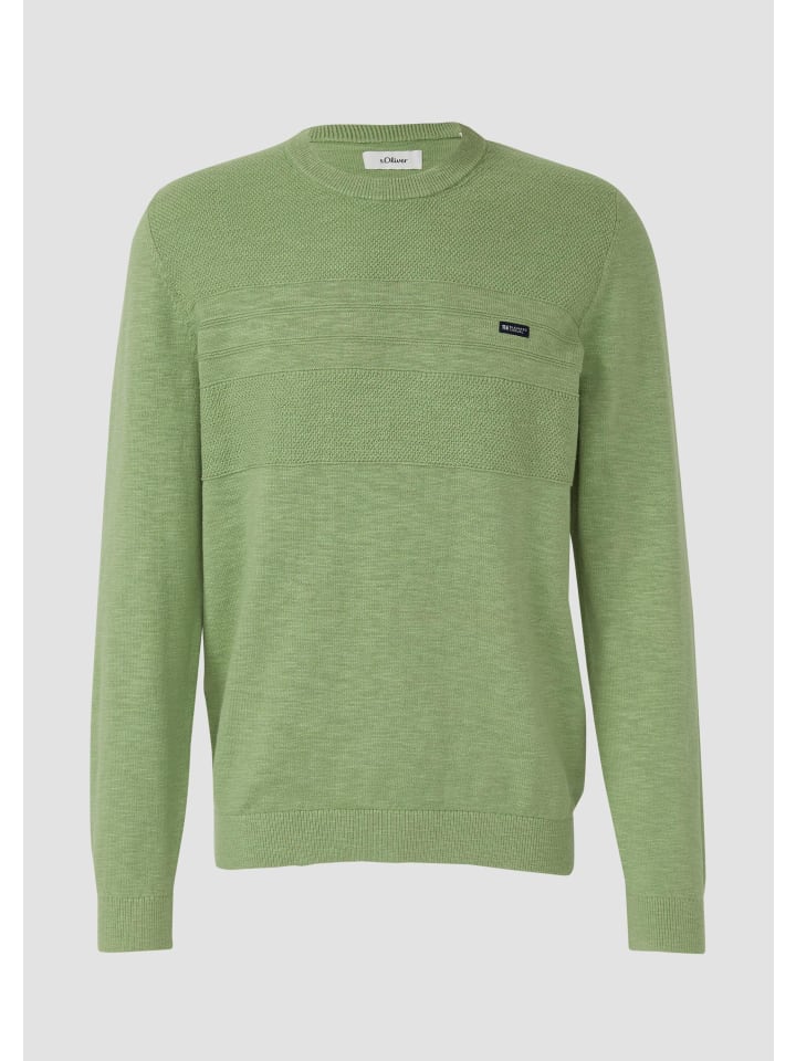 

s.Oliver Вязаный свитер цвета 7253_зеленый