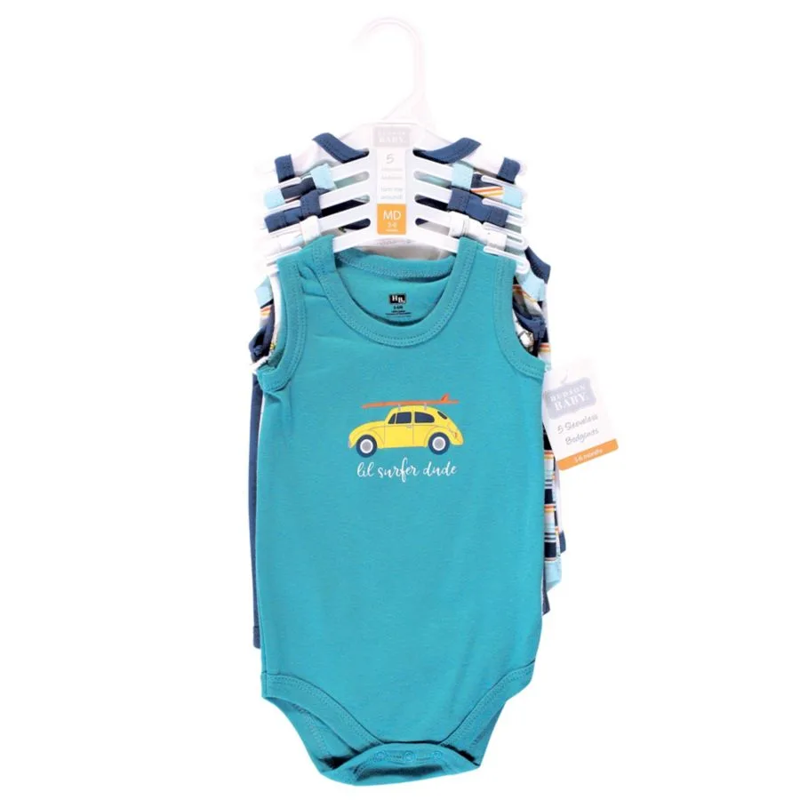 Мягкие хлопковые комбинезоны без рукавов Hudson Baby, Surfer Dude — фото 2