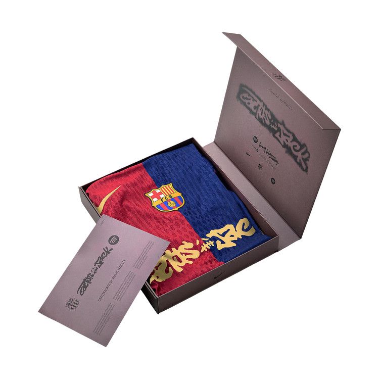 Джерси Nike FC Barcelona x Cactus Jack 2024/25 Match Home Jersey, Red/Blue — фото 3