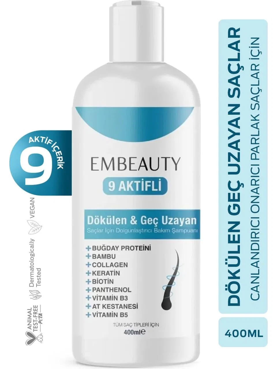 Шампунь Embeauty с коллагеном и кератином против выпадения волос Generisch — фото 2