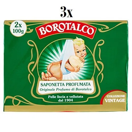 Набор мыла для рук «Roberts» с алоэ вера от Borotalco, 3 x 2 x 100 г Borotalco