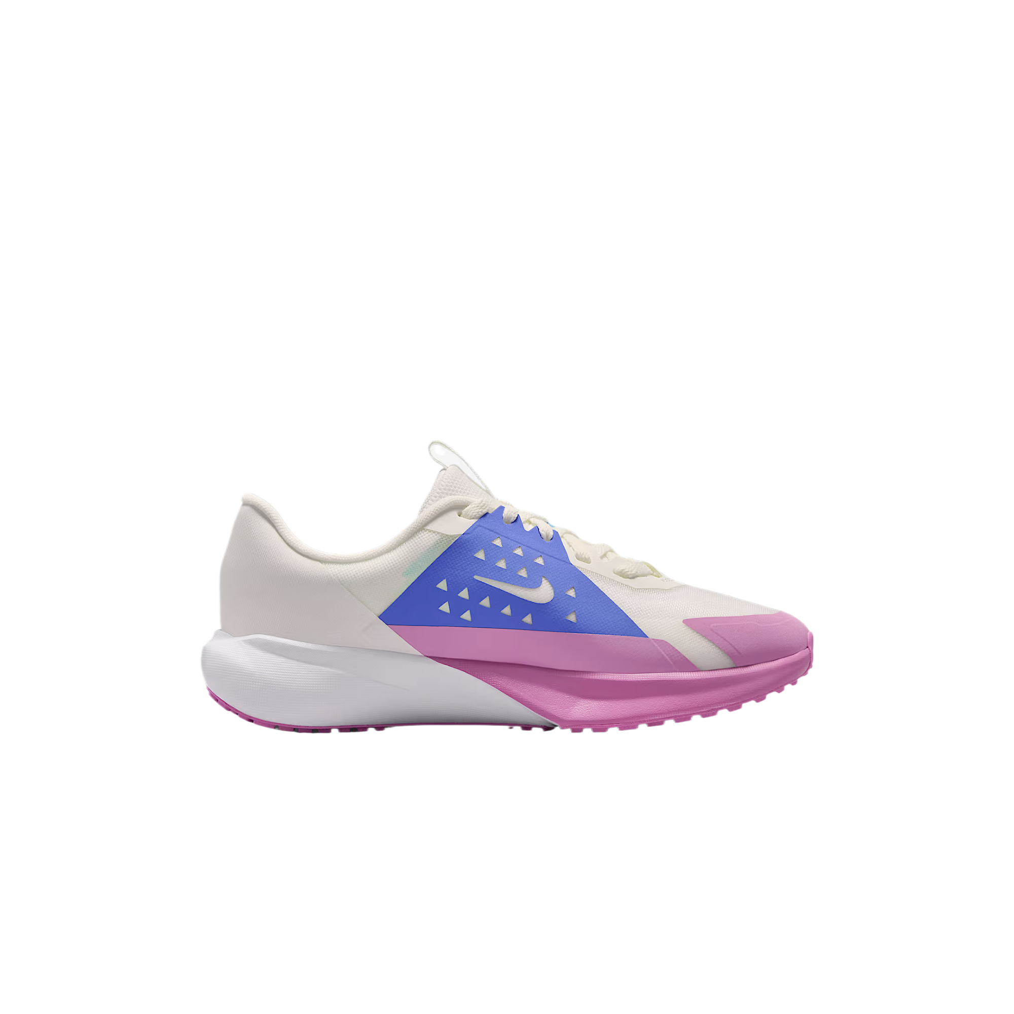 Детские низкие беговые кроссовки SONIC FLY, унисекс Nike, peak белый/sapphire синий/светлый coral/lime burst — фото 3