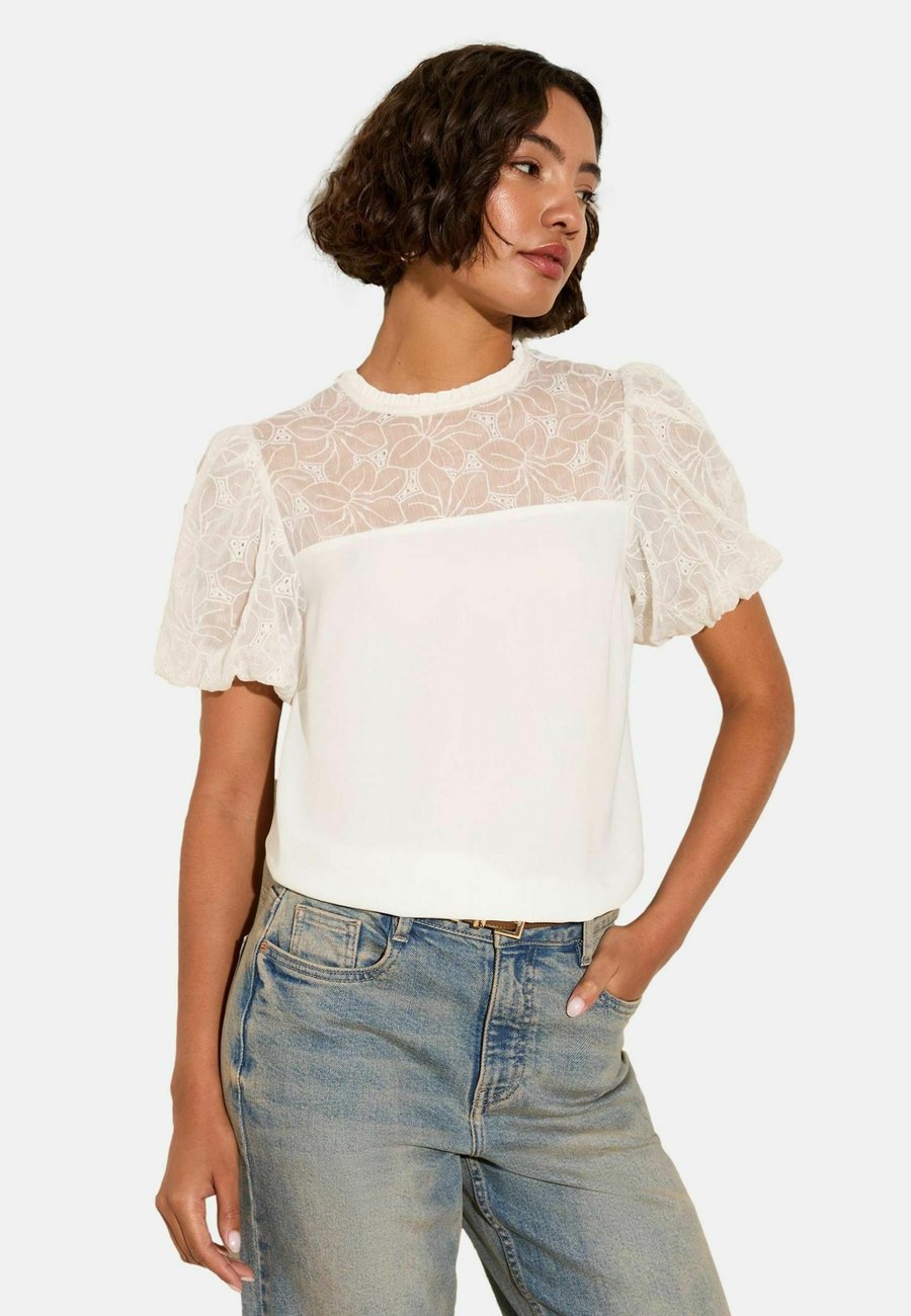 

Блуза Friends Like These REGULAR FIT YOKE PUFF SLEEVE, Cream/Beige