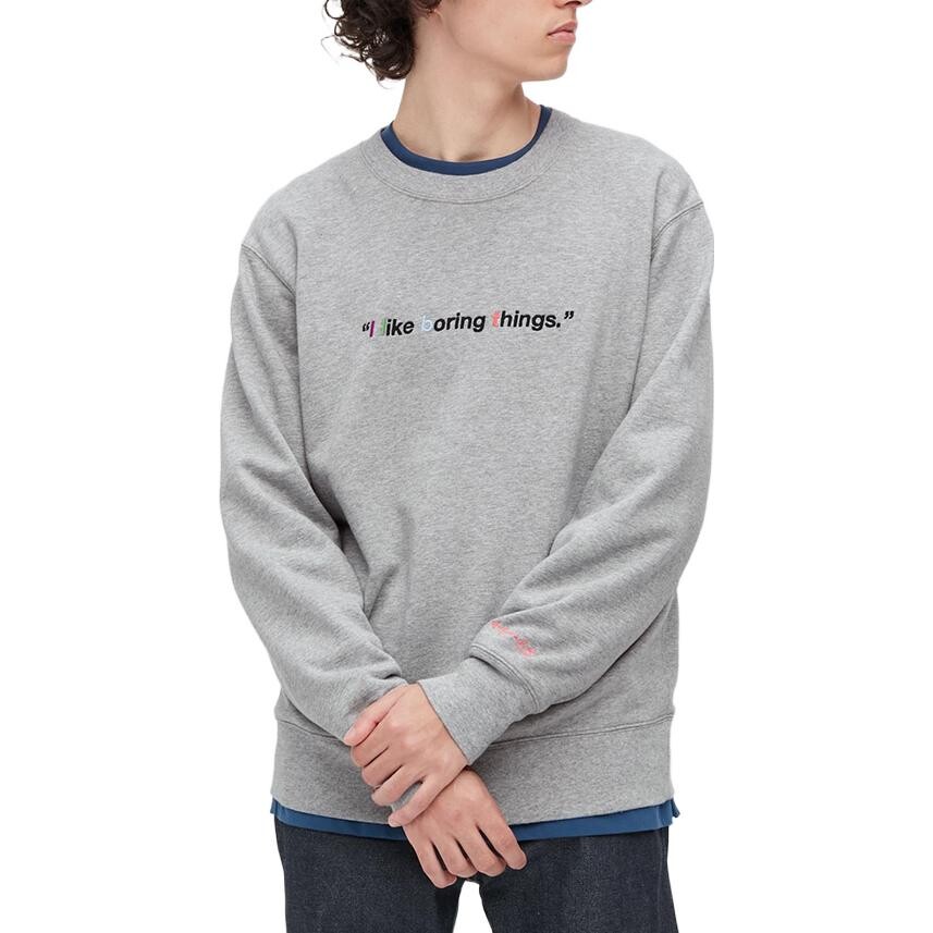 Толстовка унисекс светло-серая Uniqlo, серый — фото 2