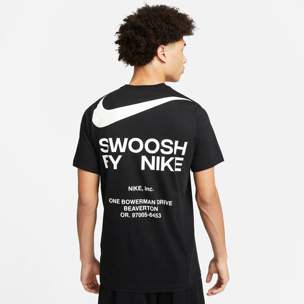 Футболка nsw swoosh t-shirt 'black' Nike, черный — фото 2