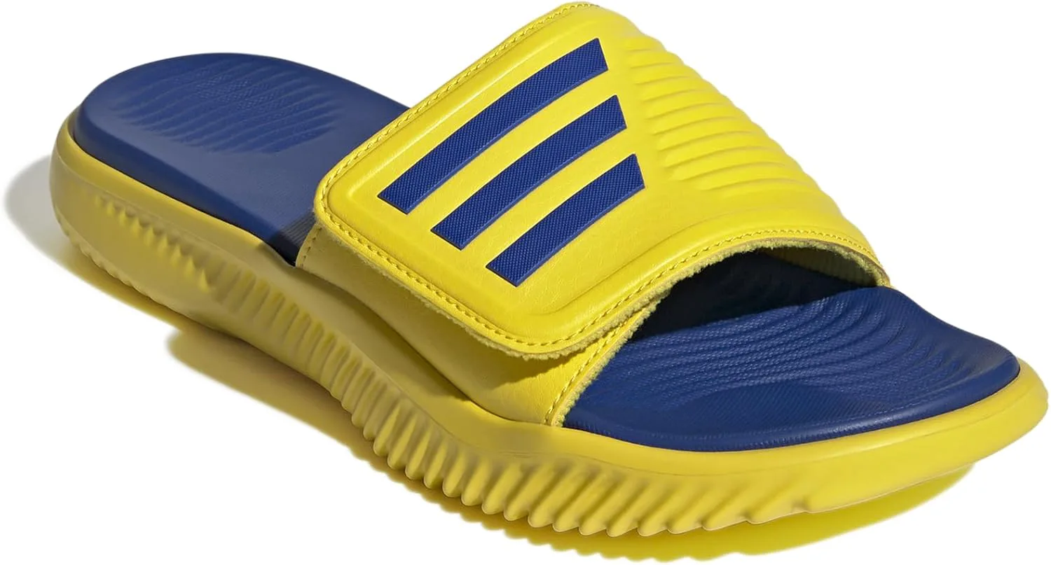 Шлепанцы Adidas unisex-adult Alpharesponse 2.0, желтый/синий — фото 2