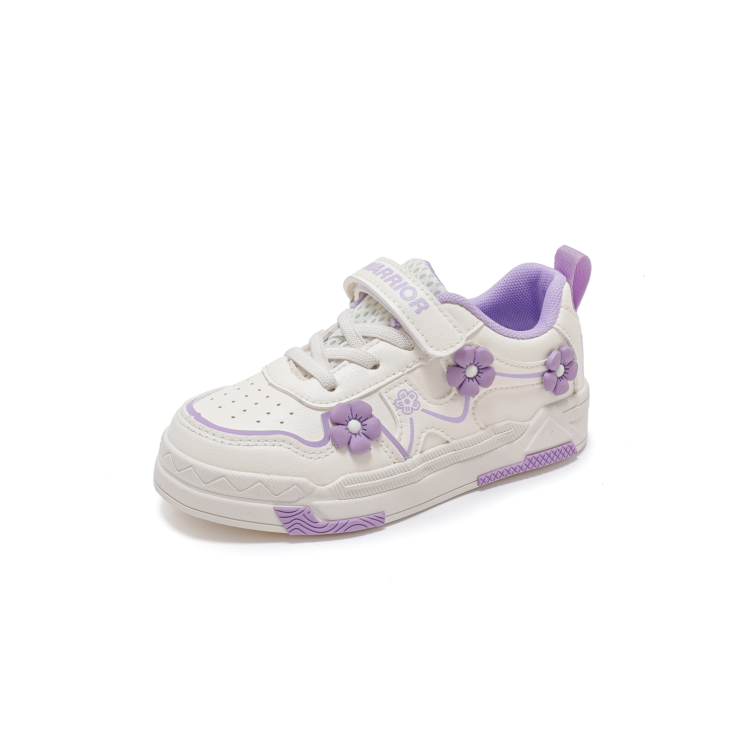 

Амортизирующие устойчивые к истиранию нескользящие низкие детские кроссовки для скейтбординга WARRIOR, фиолетовый