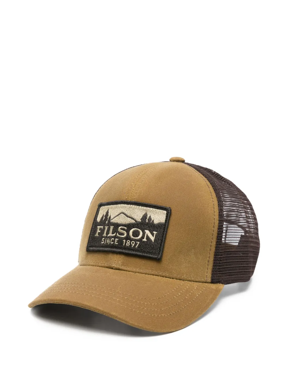

Бейсболка-тракер с нашивкой-логотипом Filson, коричневый
