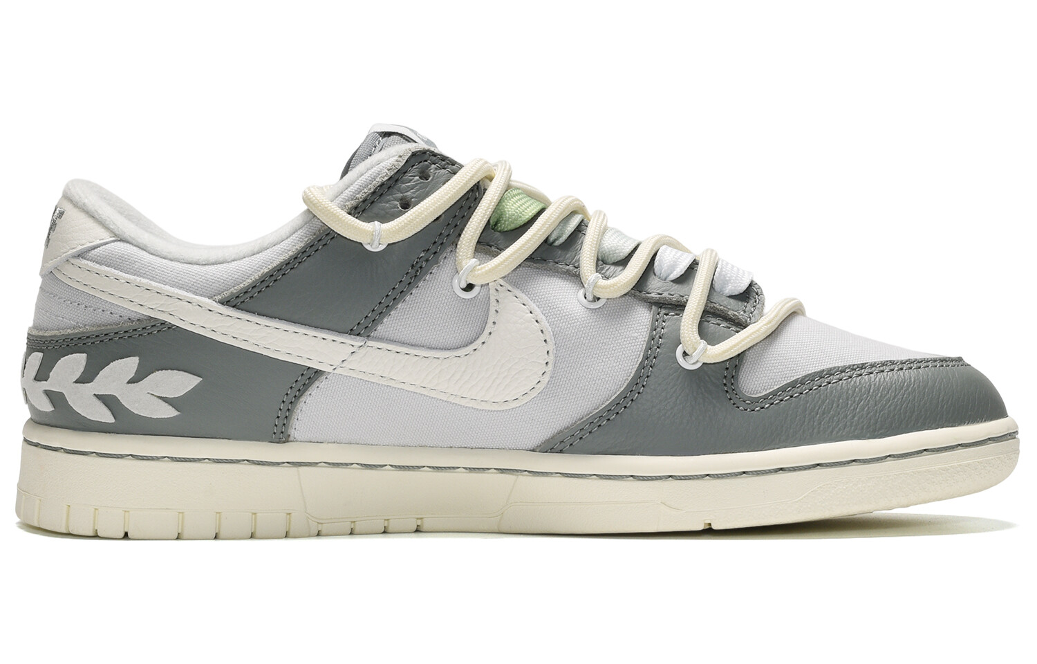 

Кроссовки Nike Dunk Skateboard Shoes Unisex Low-Top Gray White Green