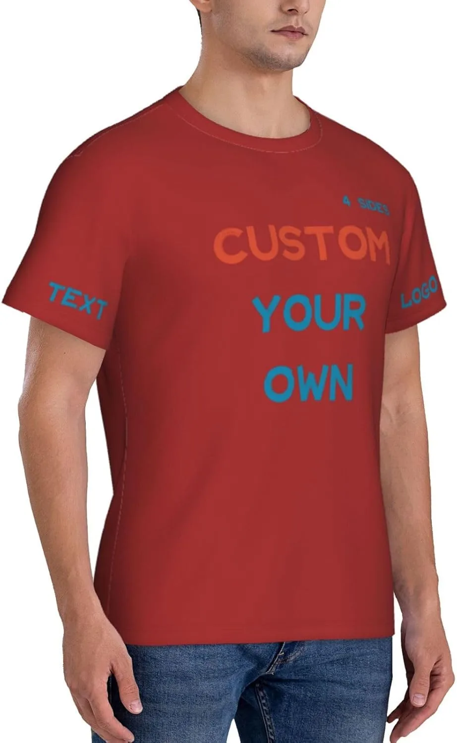 Футболка Custom с принтом на 4 сторонах для тренировок — фото 3