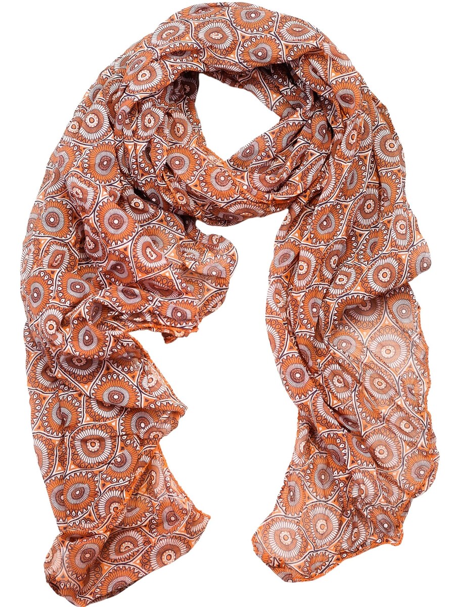 

Шарф COLLEZIONE ALESSANDRO Ra, оранжево-красный