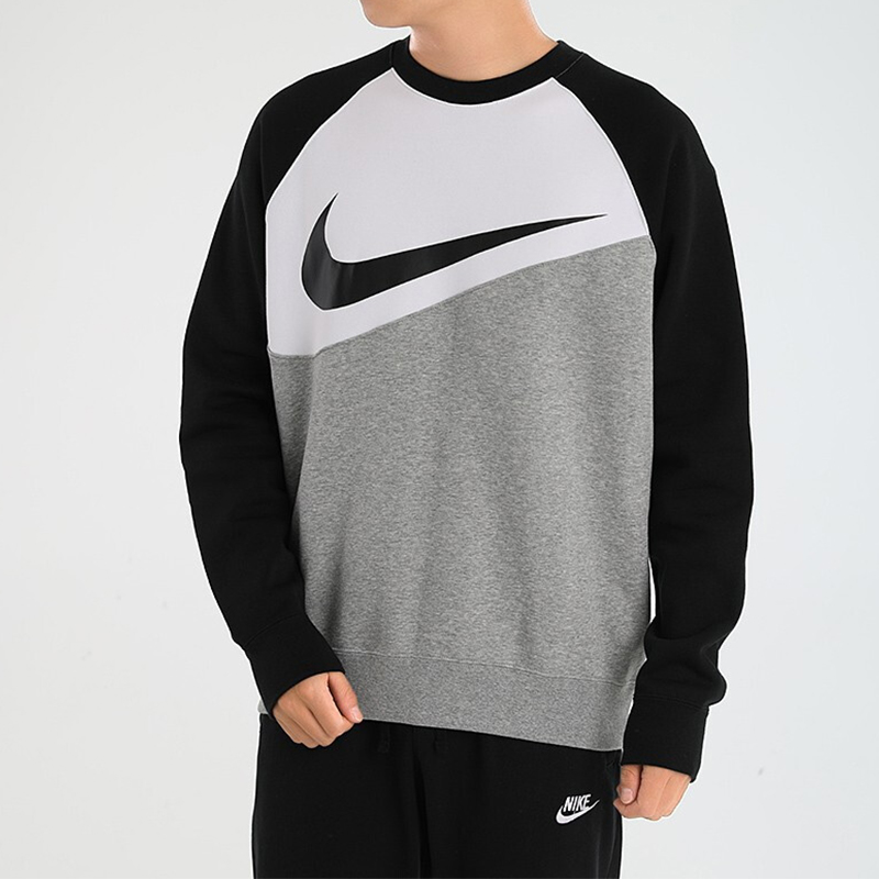 Толстовка мужская черная серая Nike — фото 4