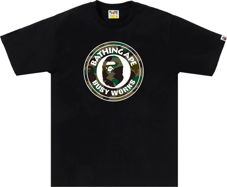

Футболка BAPE 1st Camo Busy Works 'Black', черный