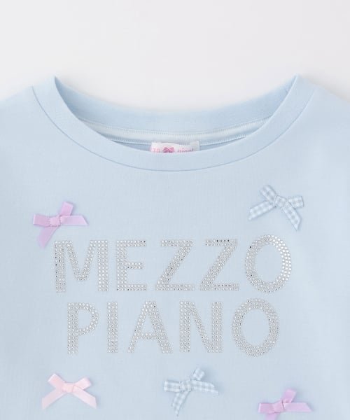 Футболка с длинными рукавами и логотипом из страз. Mezzo Piano, Saxophone — фото 3