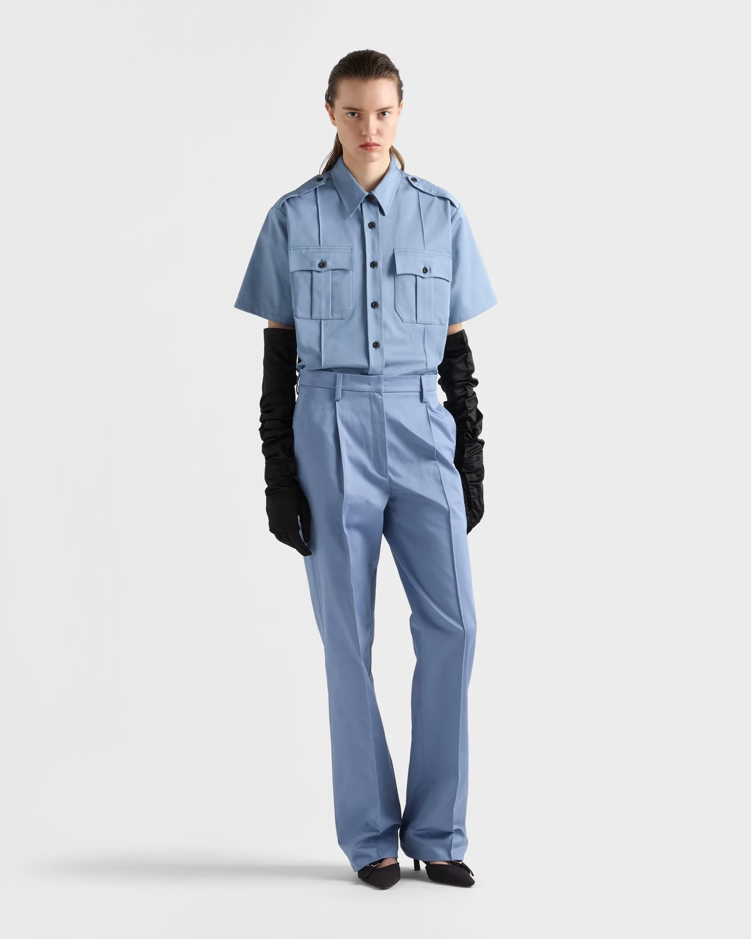 Рубашка чино Prada, голубой — фото 2