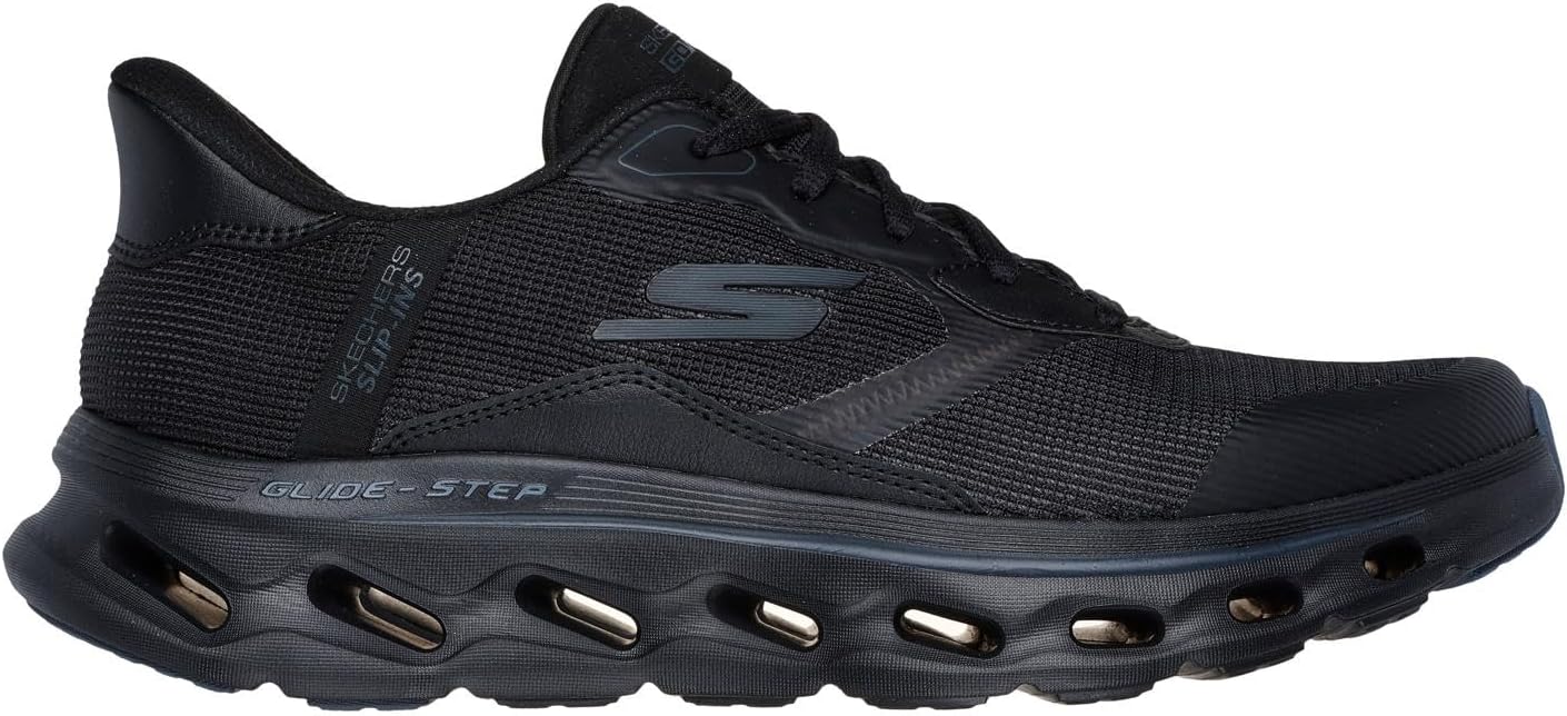 Мужские кроссовки Skechers Hands Free Slip-ins Go Walk Glide-Step 2.0 - Zac, черный — фото 4