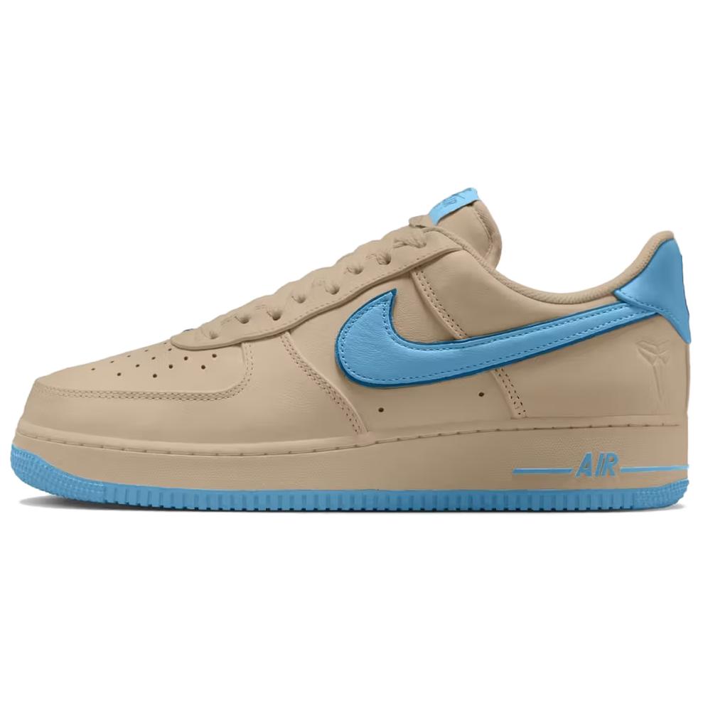 Кроссовки Air Force 1 Low top Skateboard Unisex Nike, коричневый/синий — фото 2