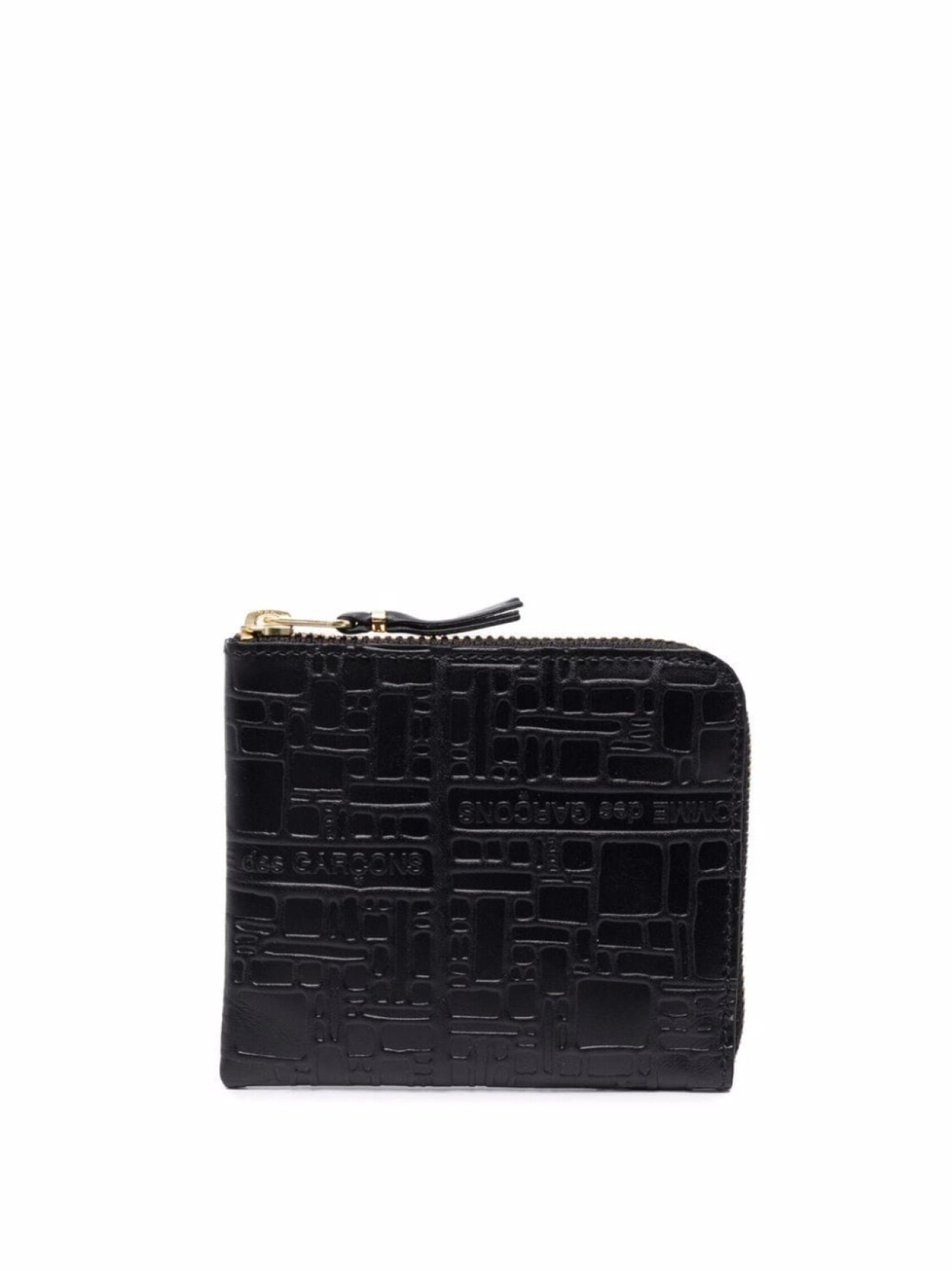 

Маленький кошелек с тисненым логотипом Comme Des Garçons Wallet, черный